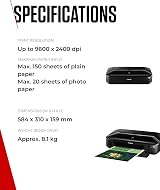 Canon PIXMA iX6850 Wireless Printer Black Compact A3+ Printing view 6