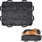 Dog Stretcher for Large Dogs Emergency Animal Carrier 300 Pounds 8 Handles | Dog Stretcher, Portable Stretcher,Emergency Animal Carrier Capable Gray