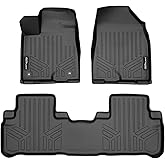MAXLINER Floor Mats 2 Row Liner Set for 2014-2019 Toyota Highlander