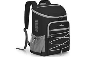 ITHWIU Cooler Backpack Insulated Leakproof Bag Keeps 52 Cans Cold for Up to 18 Hours, 11 X 7.5 X 16.5 Inch Portable Lightweig