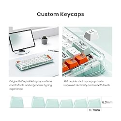 MelGeek Mojo68 Plastic Transparent Mechanical