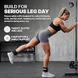 DMoose Fitness Ankle Straps for Cable Machines with D Ring One Size view 2