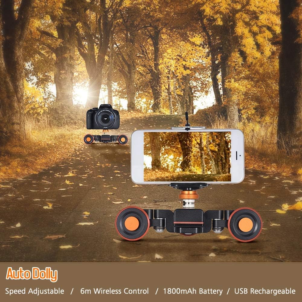 Andoer Camera Slider Dolly, Electric Slider Track, 3 Speeds, Upgraded Remote, Rechargeable Battery - Image 3