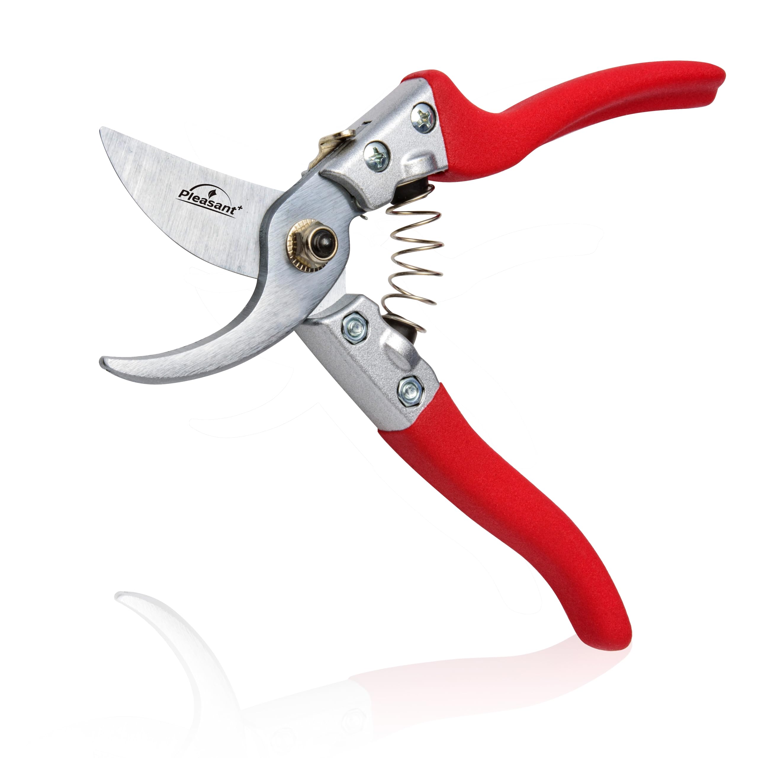 Pleasant + Pruning Shears, Secateurs 8'' Professional-Grade for Garden, Bonsai, Plants and Tree - Taiwanese and Replaceable Blade, Ergonomic, Durable Aluminum Handles