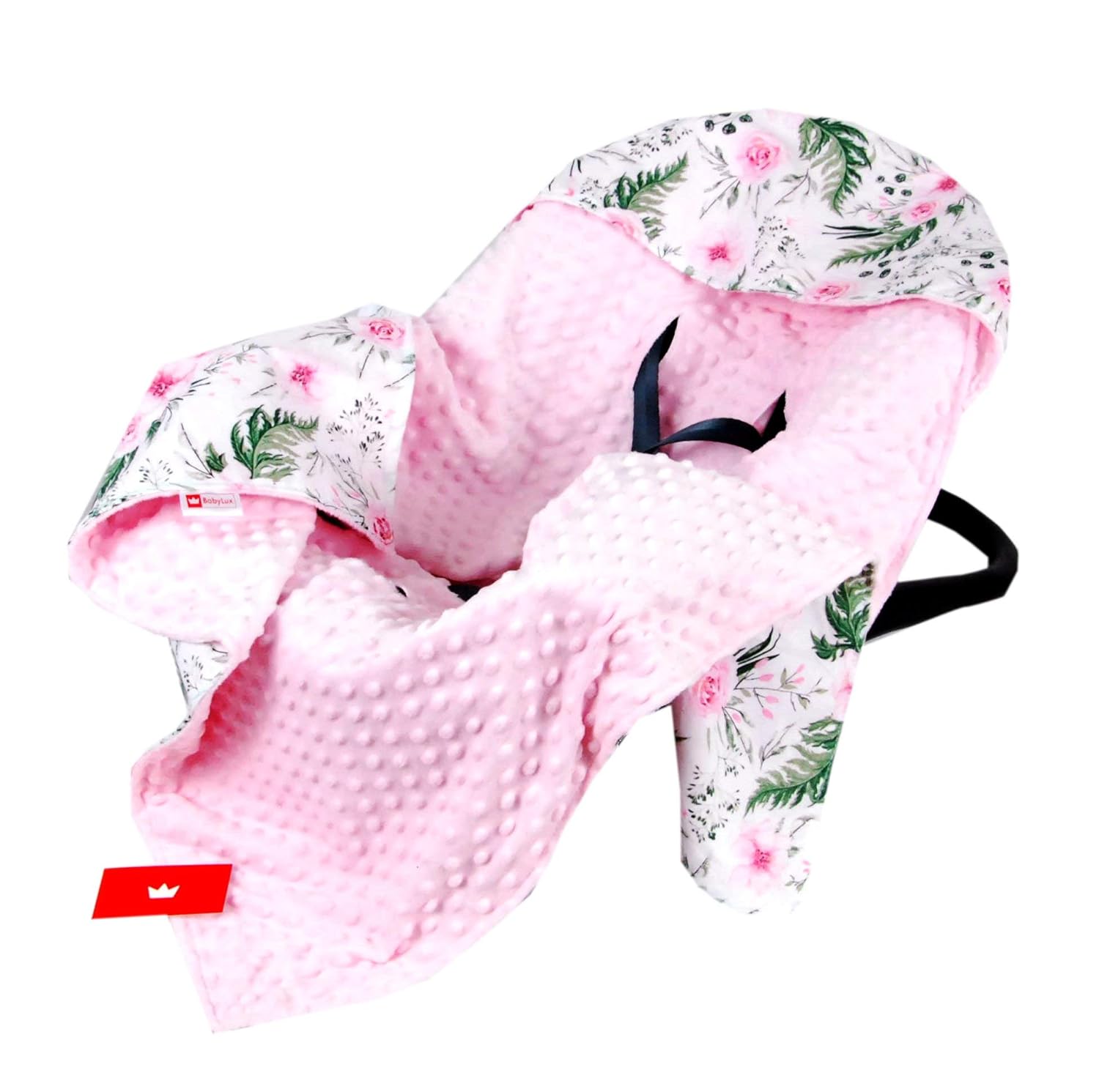 BabyLux Baby EINSCHLAGDECKE 90x90 cm Babyschale Kinderwagen Buggy Minky