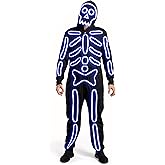 Tipsy Elves Form Fitting & Flattering Skeleton Bodysuit for Halloween - Women's Skeleton Costume