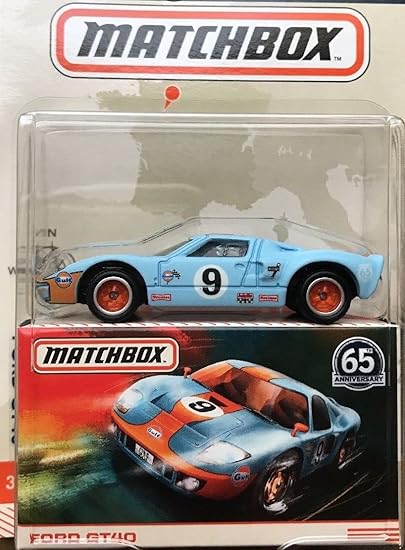 Matchbox Globe Travelers Blue Ford GT40 