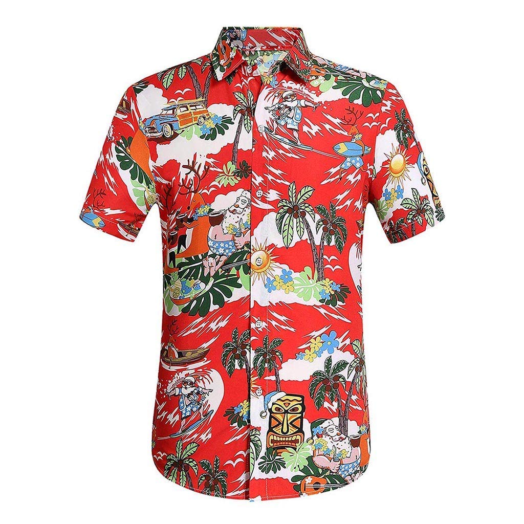 slim fit tropical shirt