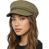 Funky Junque Newsboy Hat for Women – Trendy Greek Fisherman Cap, Classic Women's Baker Boy Newsies Hat, Ladies Fashion Caps