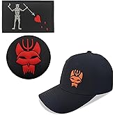 Black Tactical Cotton Cap Set | Flexible Fit Tactical Team Collection Matching Patch,Fastener Hook Loop Backed,Edward Teach