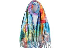 Umjetnost Soft Cashmere Feel Scarf For Women Winter Warm Scarves Large Shawl Wrap Monet Van Gogh Art Print