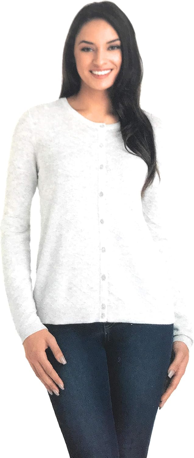 Hilary Radley Ladies Cardigan Heather Grey Xxl At Amazon
