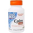 Doctor's Best Calm with Zembrin, Stress & Mood Support, 25mg Veggie Caps, 60Count (DRB-00456)