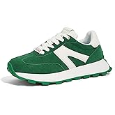 LUCKY STEP Women's Platform Fashion Sneakers Retro Classic Trainers Casual Lace-up Stylish Tennis Running Walking Shoes