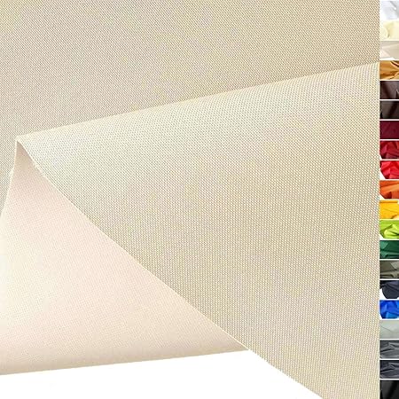 TOLKO Outdoor Stoff - Nylon Planenstoff als Meterware, Wasserdicht, Extra Schwer, Reißfest und Langlebig (Beige)