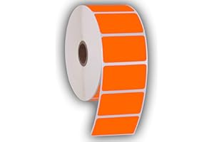 2.25" X 1.25" Direct Thermal Perforated Stickers Labels for Barcodes, Address, Consignment - Compatible with Zebra, Rollo, Go