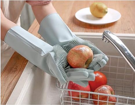 Résultat de recherche d'images pour "magic rubber silicone dishwashing gloves"
