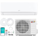 COSTWAY 12000 BTU Mini Split Air Conditioner &amp; Heater, 20 SEER2 115V | Wifi Enabled, Compatible with Alexa, Inverter Split AC Up to 750 Sq. Ft, w/ Heat Pump &amp; Installation Kit
