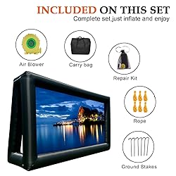 PPXIA Inflatable Screen Outdoor 30ft with Air