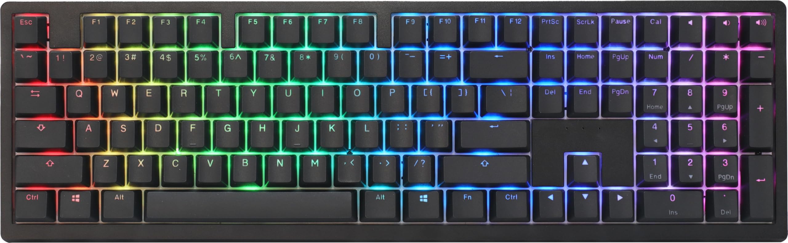 Ducky Zero 6108 Classic Black Hotswap Bluetooth RGB Mechanical Keyboard - Cherry MX2A Brown