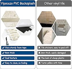 Yipscazo 5 - Sheet Peel and Stick Stone Metal Tile