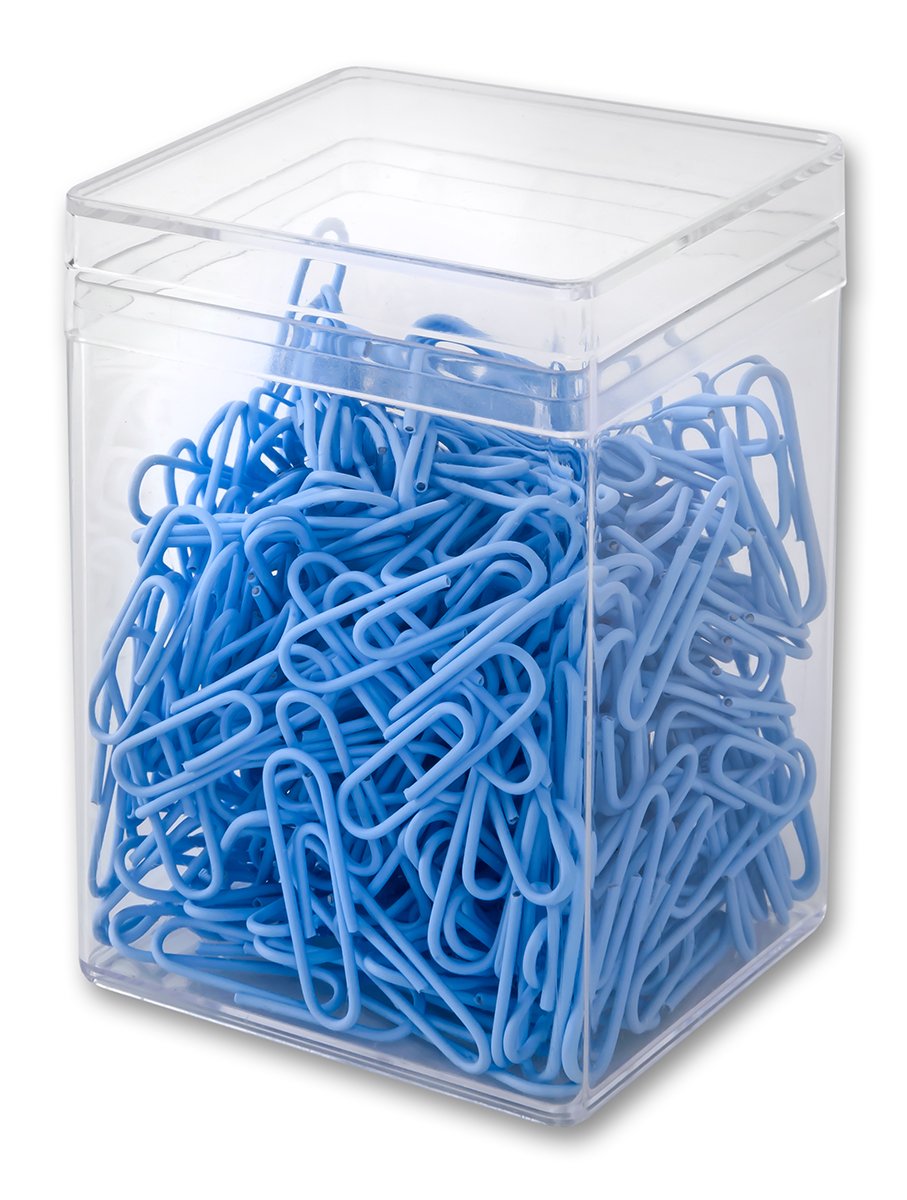 Victory Office Products 60286H300-073 Paper Clips 28 mm Pack of 300 Plastic Coated Dark Blue