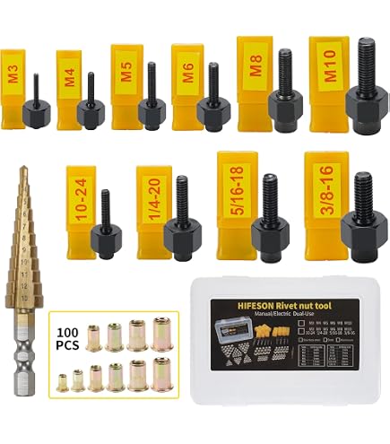 BGS Rivet Nut Attachment Tool - M6/M8/M10 Tip For Installing Rivet Nuts With Any Drill - View #2