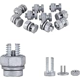 Electric fence wire connectors Split bolt for Electric Fence Wire, 10 Pcs | Hot dip galvanized,High Strength,For 10-19 AWG Bare and Hot Wires,Jumper Cables,Underground,High conductivity,Rust-proof
