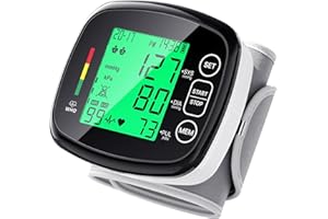 Blood Pressure Monitor for Home Use,Wrist Blood Pressure Machine Automatic Digital LCD Display Blood Pressure Machine Adjusta