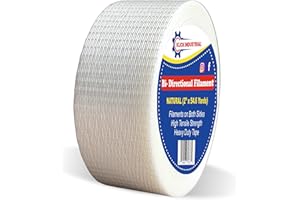 Bi-Directional Filament Tape,Fiberglass Reinforced Filament Strapping Tape, for Heavy Duty Packing, Steel Bundling, Wrapping,