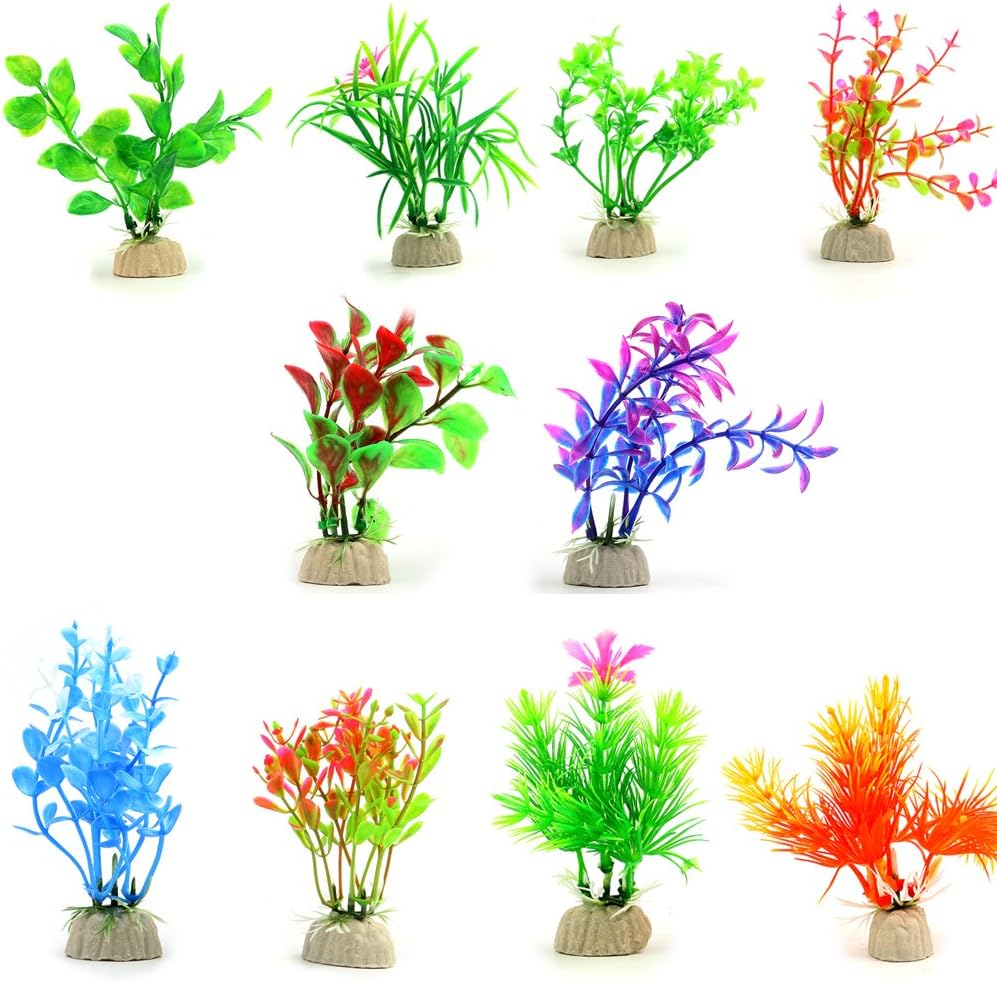 plastic aquarium plants pets at home