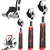 Rhevosil Self-Adjusting Pipe Wrench Set, 3 Pack Adjustable Pipe Vise Tools | Self-locking Plumbers Wrench Set Fits 9/32" to 1-3/8" (7-35mm) Nuts &amp; Pipe Fittings. 6", 8", 10" Sizes for Plumbing Repair.