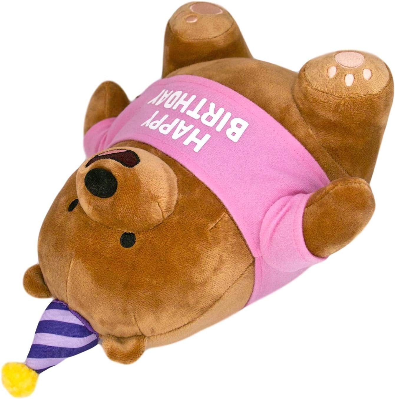 We Bare Bears Happy Birthday Plush Gift Cartoon Character Stuffed Animals Teddy Bear (Grizzly): Toys & Games