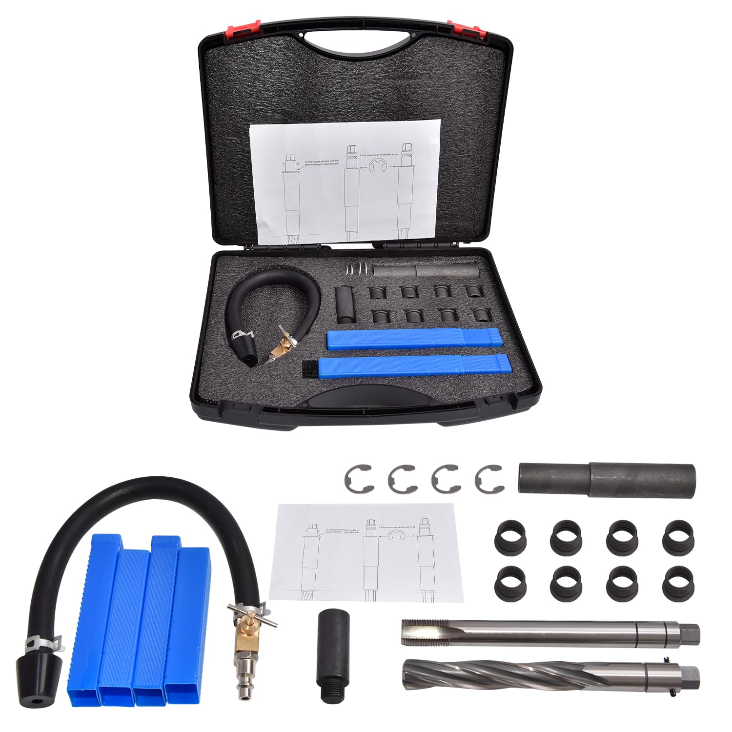 Photo 1 of FuseRish 39300 3-Valve M16x1.5 Sparkplug Insert Repair Kit Compatible with Ford Triton 3 Valve 4.6L, 5.4L and 6.8L Engines 2004-2008, Used for Repairing Spark Plug Threads in Cylinder