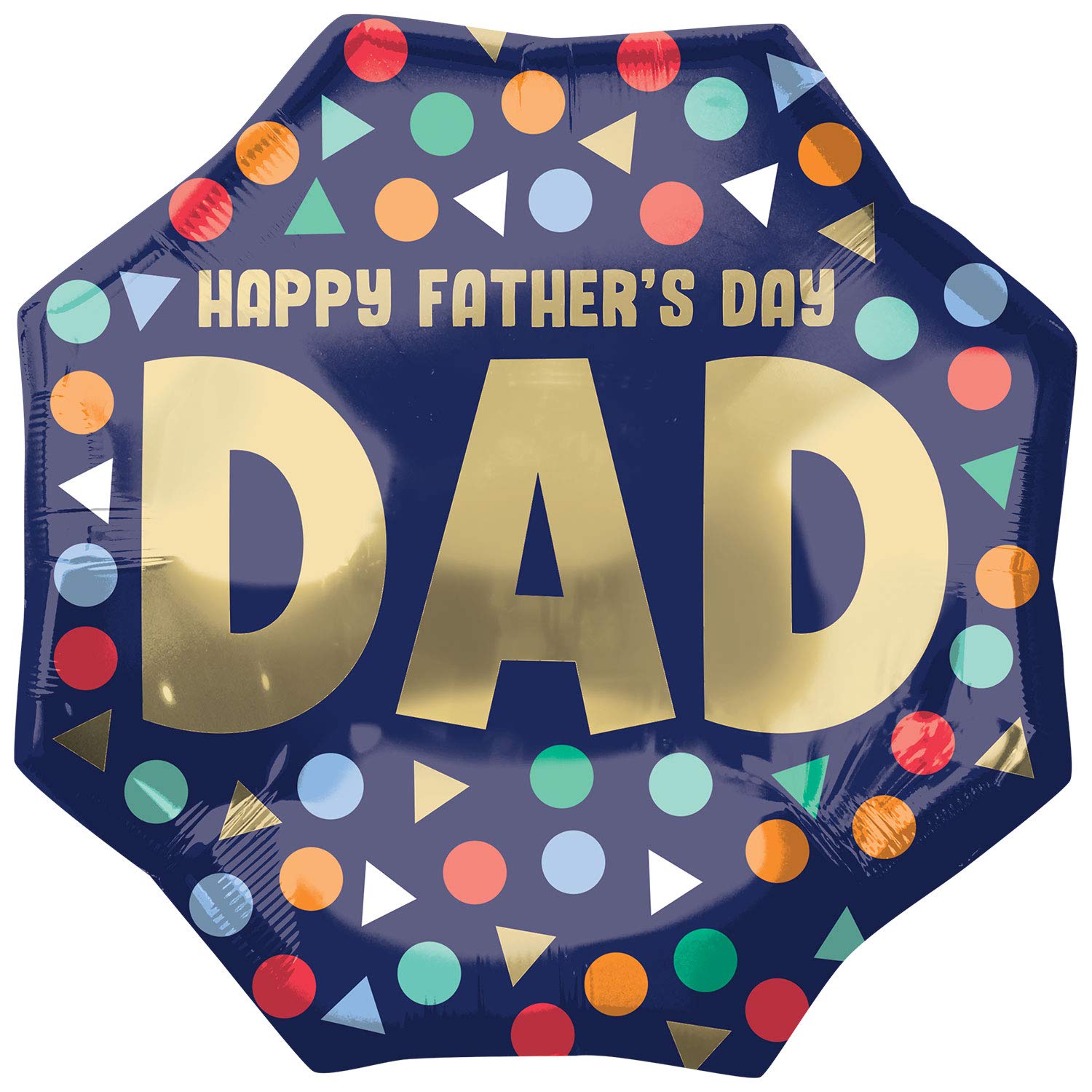 amscan 4094901 - Supershape "HAPPY FATHER'S DAY DAD" Foil Party Balloon