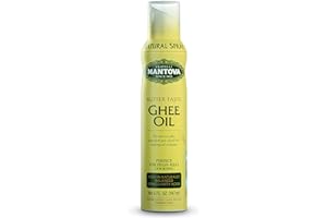 Mantova Ghee Butter Spray with Olive Oil and Avocado Oil - High in Naturally Balanced Omega Fatty Acids, Perfect for High-Heat Cooking, Baking, and Grilling, 5 Fl Oz Non-Aerosol Spray Bottle
