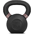 Yes4All Powder Coated Cast Iron Kettlebell Strength Training Kettlebells Weight Set for Full Body Workout, Home Gym