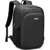 Business Work Backpack Fits17" Laptop, Lightweight &amp; Water Resistant, Black | Durable 1680D Oxford Fabric, Water Bottle Pockets, for Commuting, Office and Business Trips