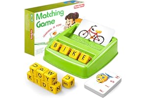 Matching Letter Game for 3 4 5 Year Old Girls Gifts, ABC Learning Toys for Kids Age 3-5, Educational Spelling Games Toys for 