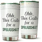 WOOKOO Accountant Tumbler - Spreadsheet Tumbler - Gifts for Accountant - Accountant Cup - Spreadsheet Shortcut Tumbler 20 Oz - Office Mug - Tax Prep Coffee Mug - Accountant Coffee Mug - Gifts for CPA