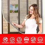 LYNPO Fiberglass Window Screen Repair Tape - Waterproof Mesh Patch 2"x80" Grey view 2