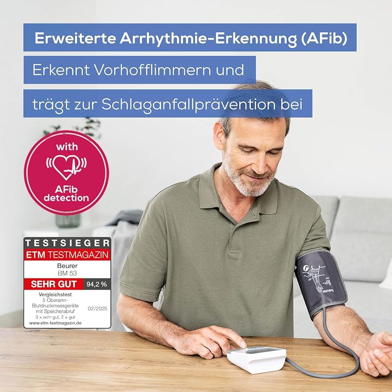 BM 53 Oberarm-Blutdruckmessgerät, klinisch validiert für Schwangere