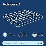 airzzZ Double Inflatable Flocked Air Bed Quick Inflate Deflate Mattress view 9