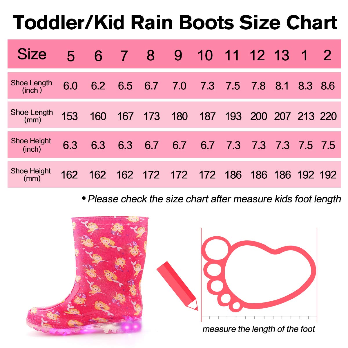 light up wellies girls