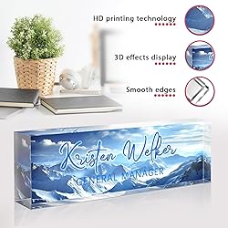 Custom Office Name Plate for Desk - Desk Name Plate