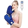 Heated Gloves for Arthritis Hands - Electric Heating Mittens 30s Fast Heat Therapy for Carpal Tunnel Pain Relief - Hand Heating Pad Treatment Wrist Fingers 10-90Min Auto Shut Off & 86℉-158℉ Temp