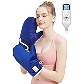 Heated Gloves for Arthritis Hands - Electric Heating Mittens 30s Fast Heat Therapy for Carpal Tunnel Pain Relief - Hand Heating Pad Treatment Wrist Fingers 10-90Min Auto Shut Off & 86℉-158℉ Temp