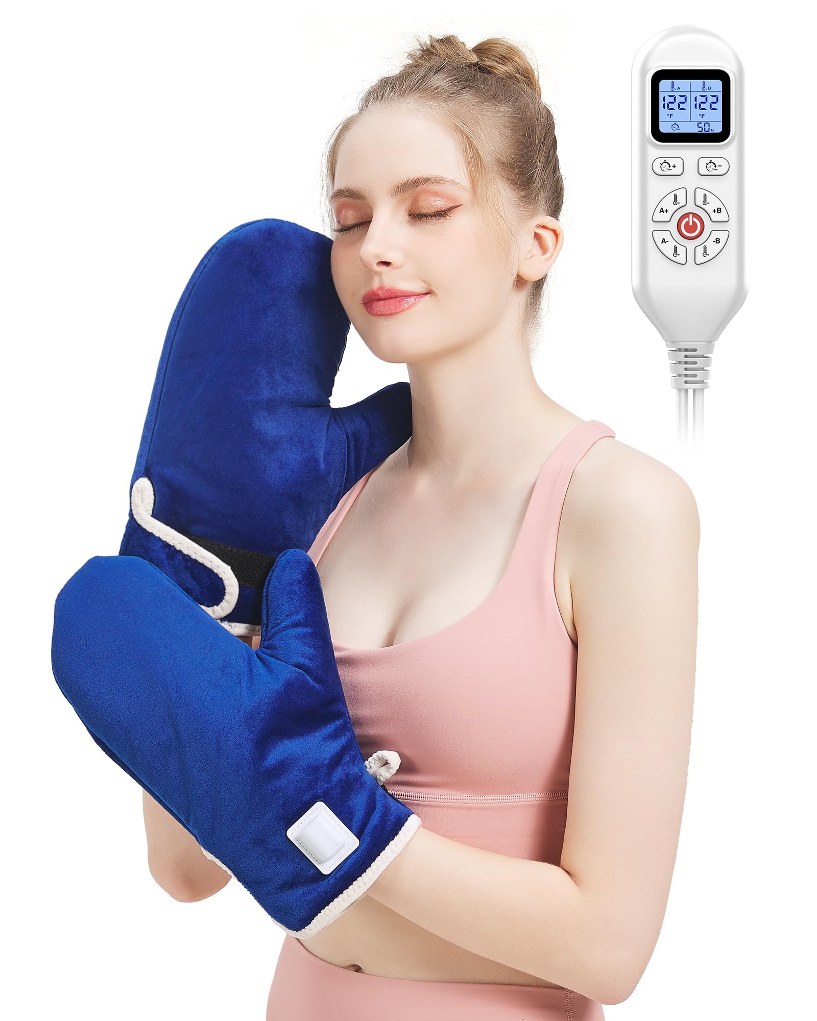 Photo 1 of Heated Gloves for Arthritis Hands - Electric Heating Mittens 30s Fast Heat Therapy for Carpal Tunnel Pain Relief - Hand Heating Pad Treatment Wrist Fingers 10-90Min Auto Shut Off & 86?-158? Temp