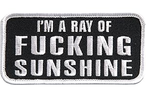 Hot Leathers - PPL9404 I'm a Ray of Sunshine Embroidered Patch (Multicolor, 4" Width x 2" Height)