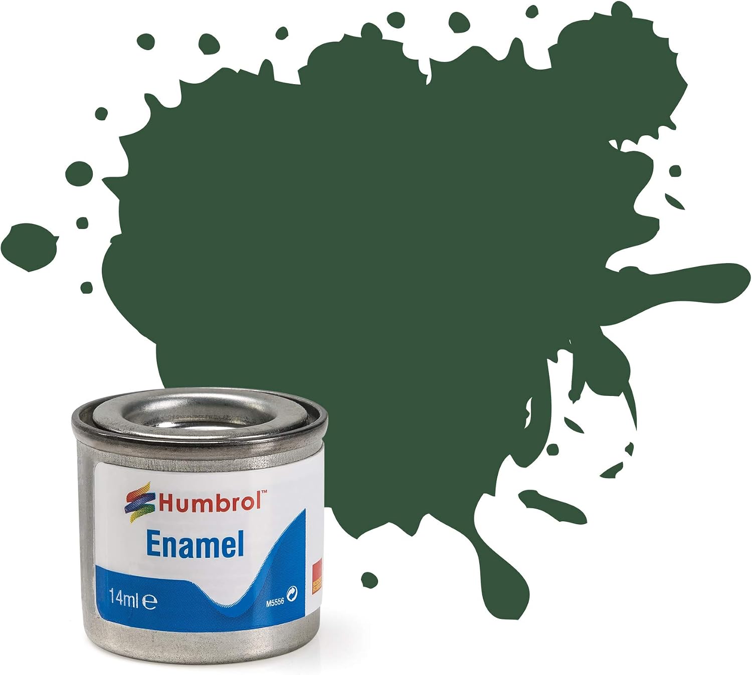 Humbrol Enamel Paint 14ML No 78 Cockpit Green - Matt, 14 ml (Pack of 1)
